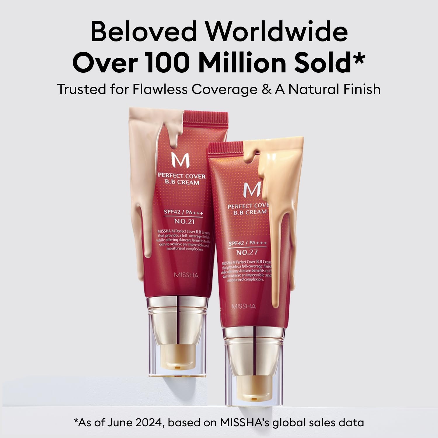 M Perfect Cover BB Cream No.29 Caramel Beige for Medium with Warm Skin Tone SPF 42 PA +++ 1.69 Fl Oz - Tinted Moisturizer for Face with SPF