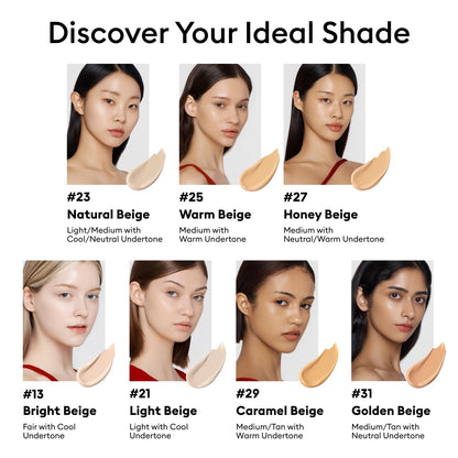 M Perfect Cover BB Cream No.29 Caramel Beige for Medium with Warm Skin Tone SPF 42 PA +++ 1.69 Fl Oz - Tinted Moisturizer for Face with SPF